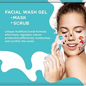 Eveline face wash  Clean Your 3in1 Skin Gel + Scrub + Mask-200ML