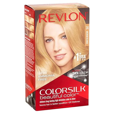 Revlon ColorSilk Hair Color Medium Blonde 74