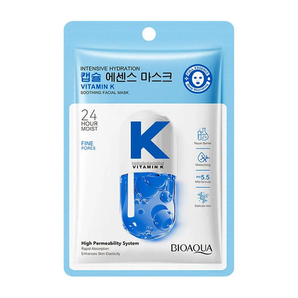 BIOAQUA VITAMIN K SOOTHING FACIAL MASK 25ML