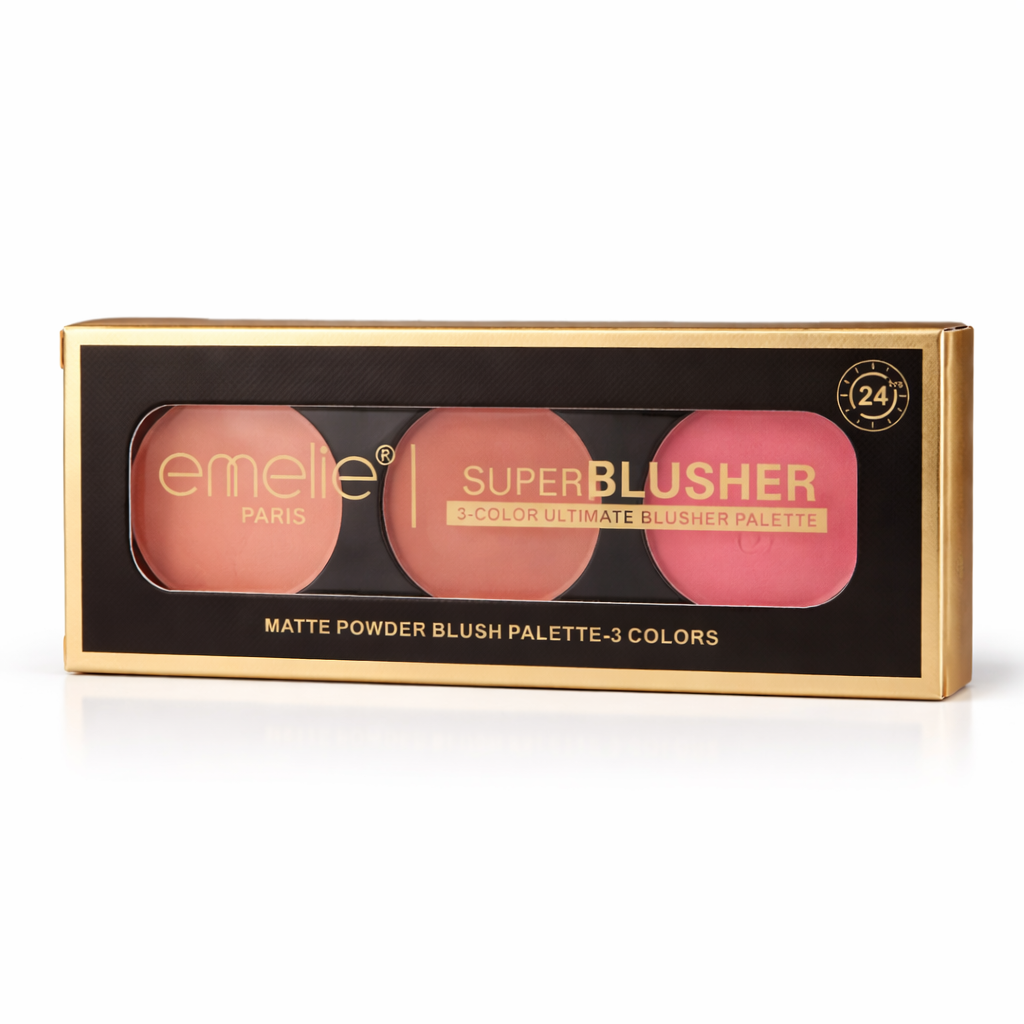 EMELIE 3 COLOR SUPER BLUSHER PALLETE