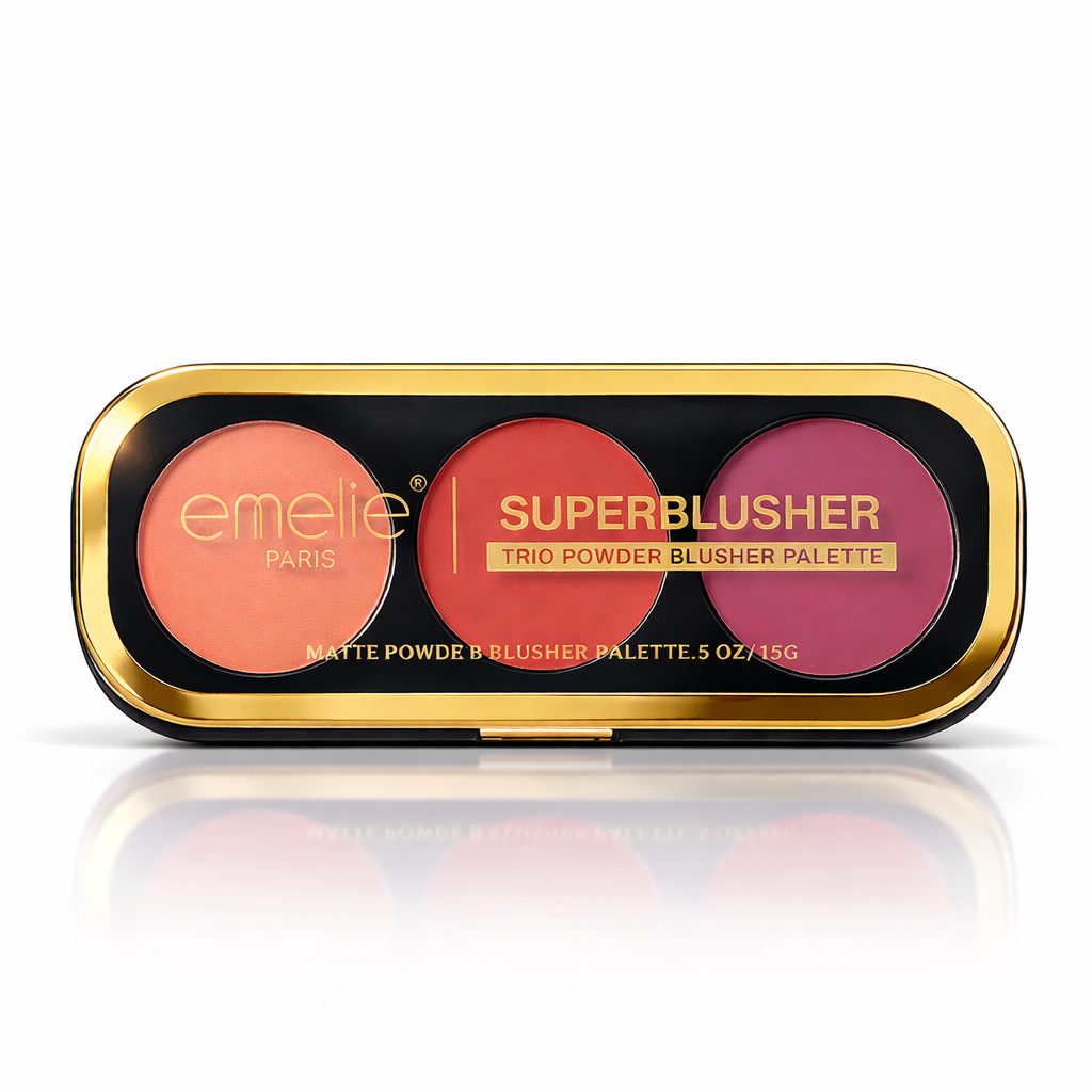 EMELIE 3 COLOR SUPER BLUSHER PALLETE