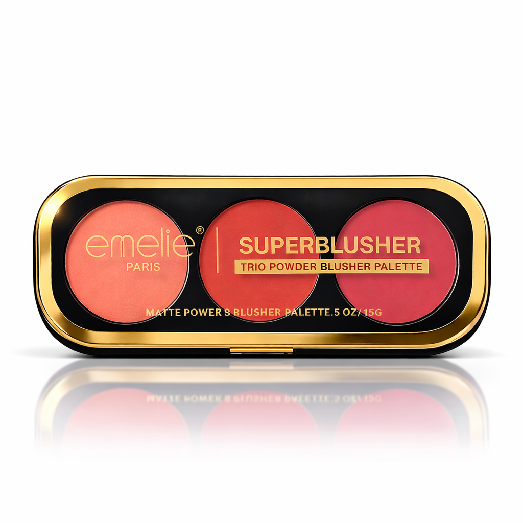 EMELIE 3 COLOR SUPER BLUSHER PALLETE