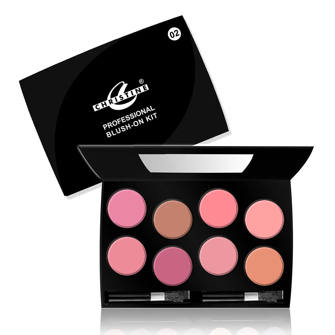 Christine Professional Blush-On 8 Colors Kit