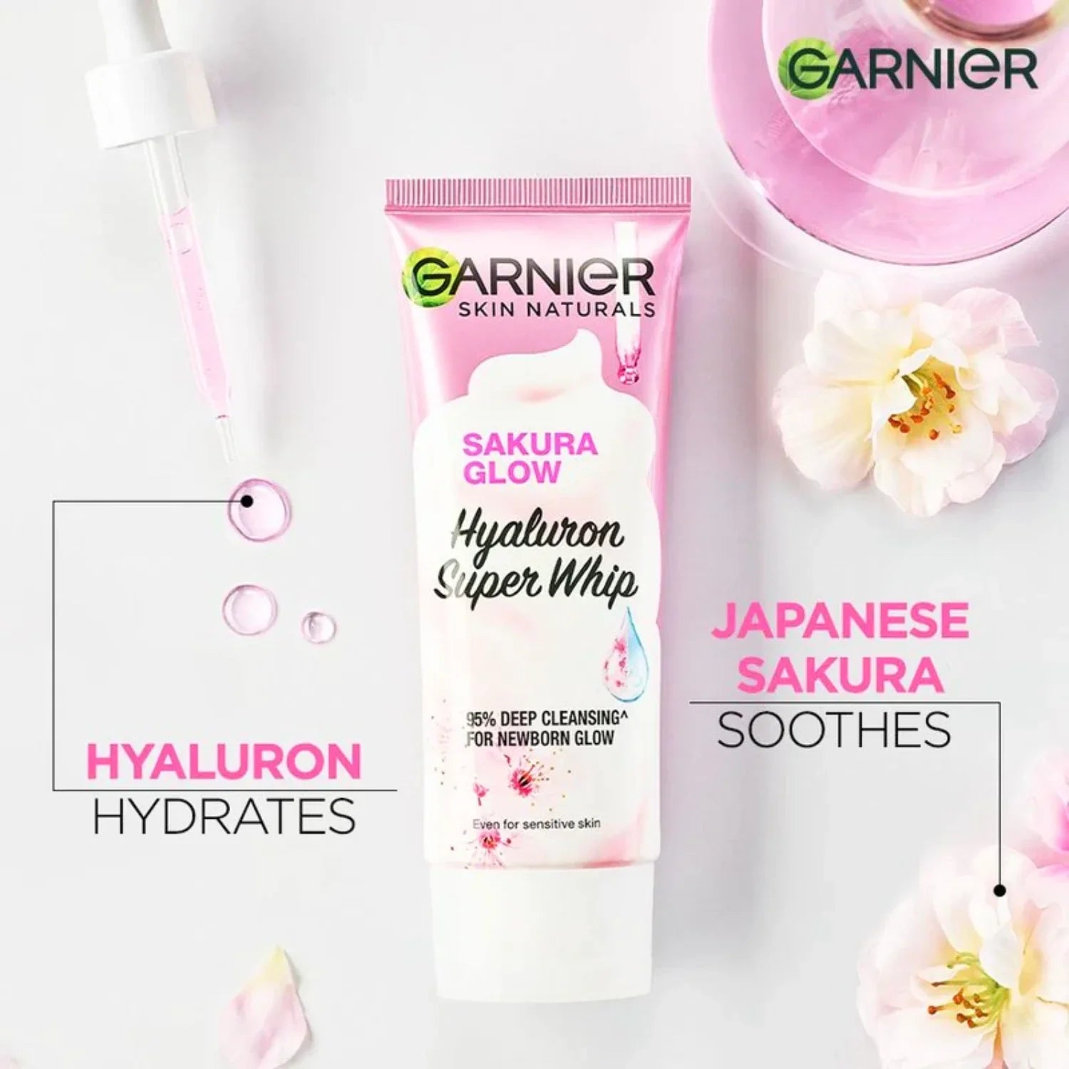GARNIER SAKURA GLOW FACEWASH-100ML