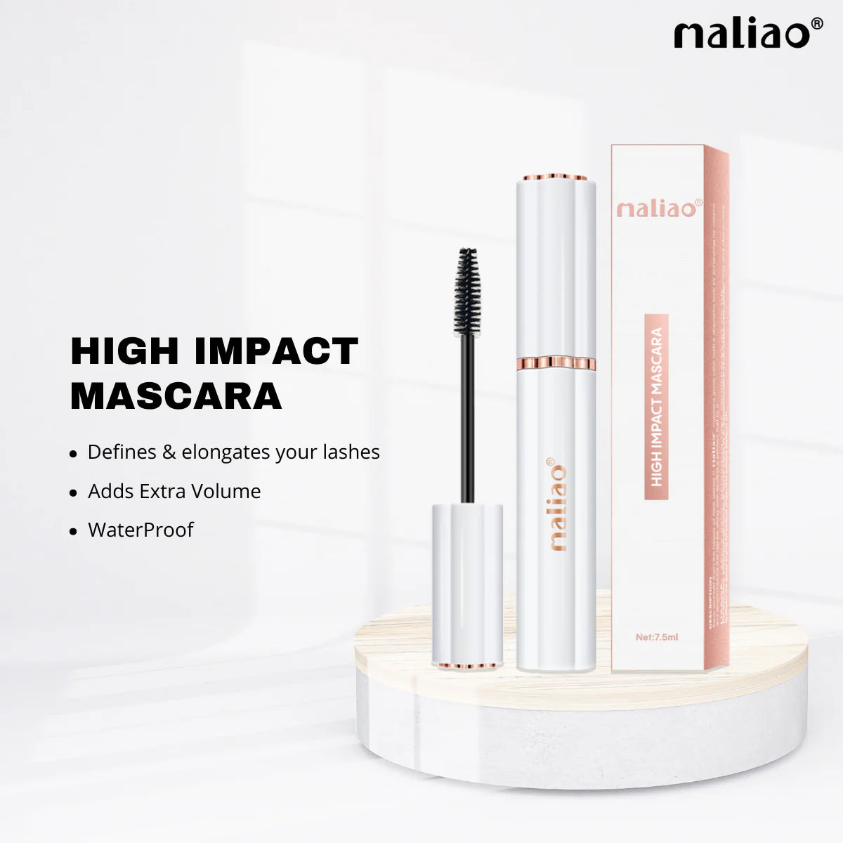 Maliao High Impact Mascara 24-Hour Waterproof