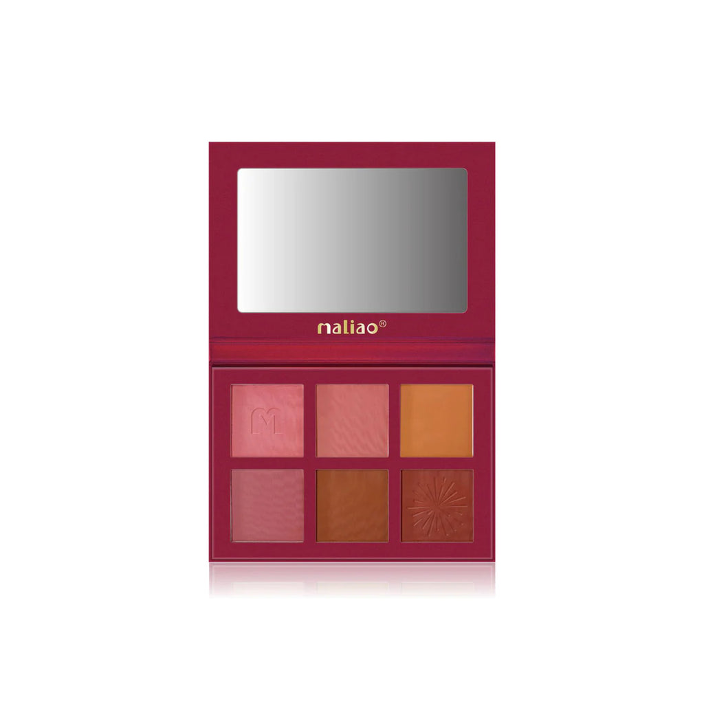 Maliao HD Blush Palette 6 Color Matte Touch