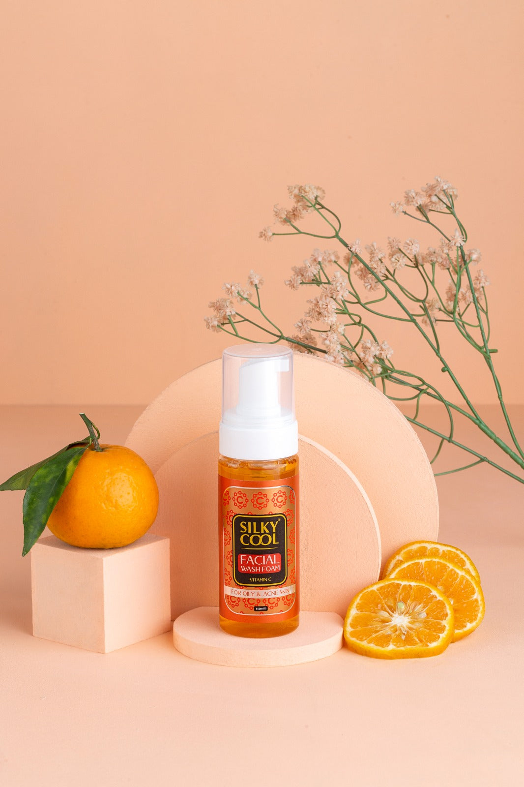 Silky Cool Face Wash Foam Vitamin C 150ml