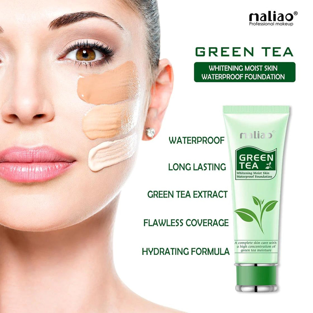 Maliao Green Tea Whitening Moist Skin Waterproof Foundation M104