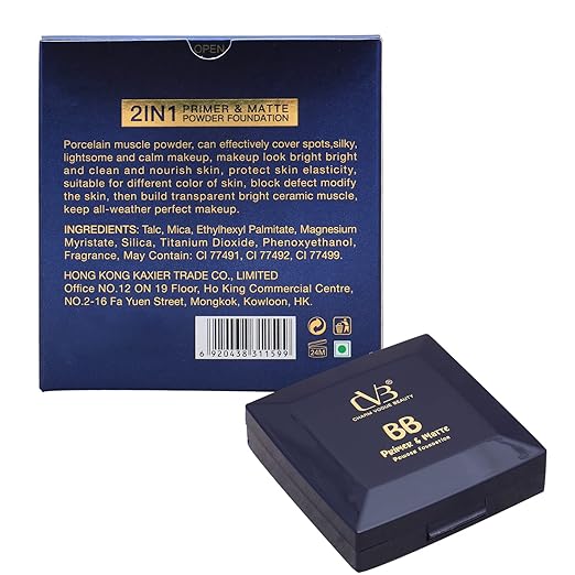 CVB C94 BB Primer & Matte Powder Lightweight Pressed Makeup Base Compact